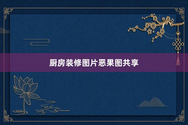 厨房装修图片恶果图共享